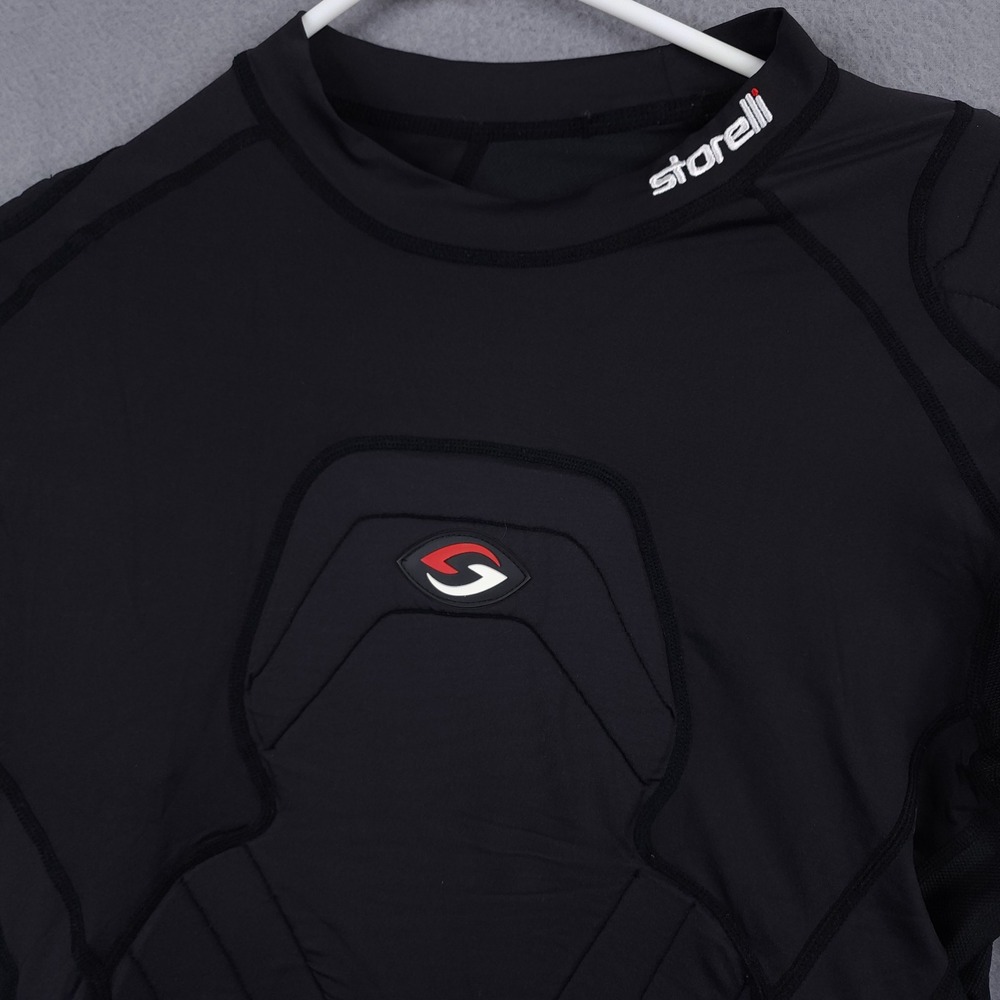 Storelli BodyShield Goalkeeper Padded Undershirt Mens Medium Black Soccer Impact - Picture 2 of 10